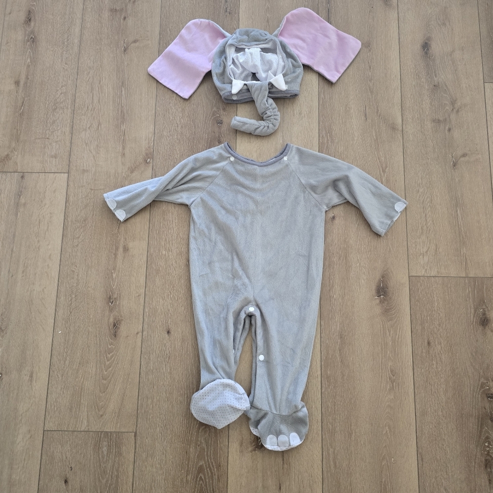 Gray Elephant Costume Size 12-24 Months